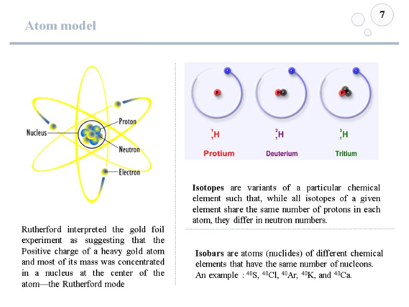 Atom model 7 Rutherford interpreted the gold foil experiment as suggesting that the Positive